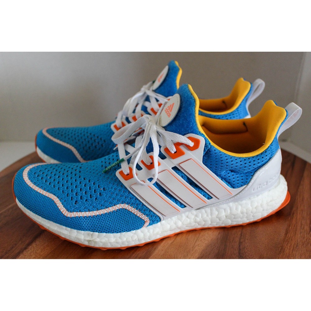 Adidas Shoes Mens 8.5 Blue Orange Ultraboost DNA Catarina Macario Sneakers